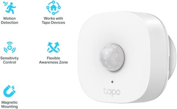 TP-Link Tapo Sensor de movimiento, T100 requiere Tapo Hub, batería de larga duración con protocolo inalámbrico de baja potencia - Imagen 3