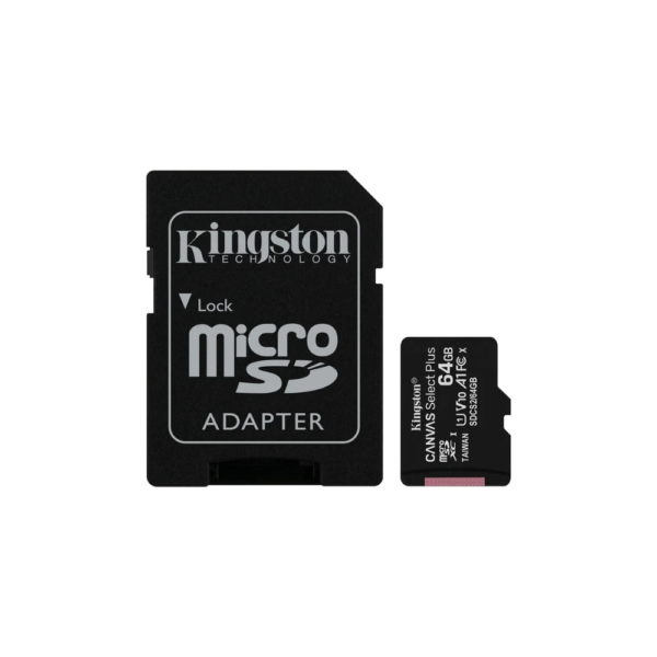 Kingston Tarjeta de memoria flash SDCS2 de 64 GB microSDXC Canvas Select Plus Class 10 - Imagen 2